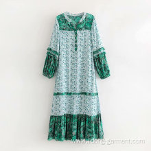 New Arrival Loose Plain Round Neck Casual Dress